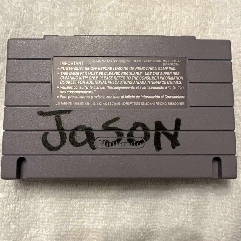 Pink Goes‎ To Hollywood (Super Nintendo SNES) Original Owner